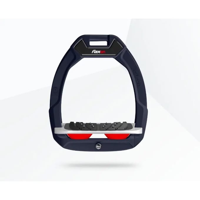 Veiligheidsbeugels voor paardrijden Hellend Ultra Grip Groen/Grijs/Rood Flex-On Safe-On