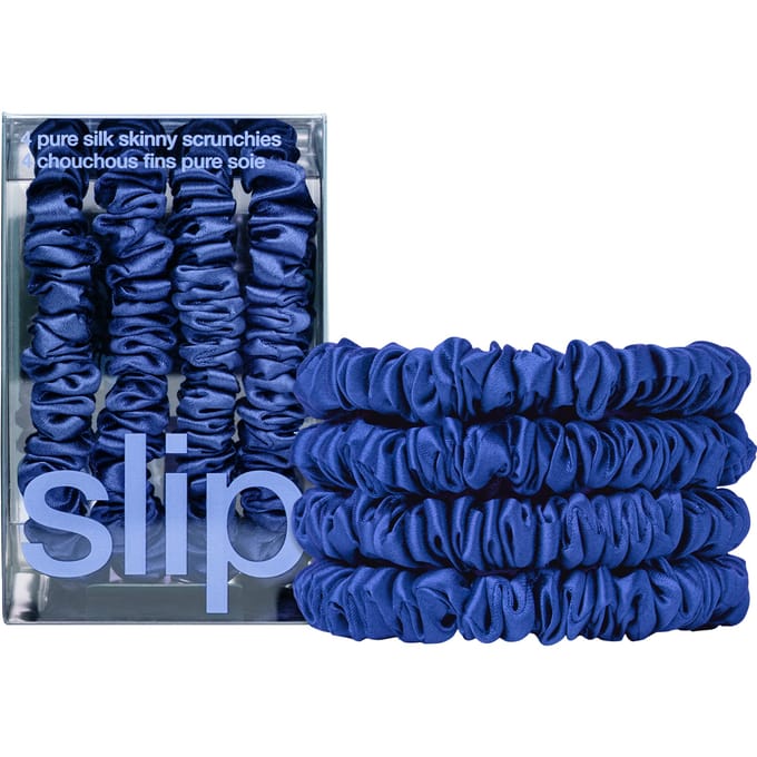 Slip Pure Silk Skinny Scrunchies - Royal Blue