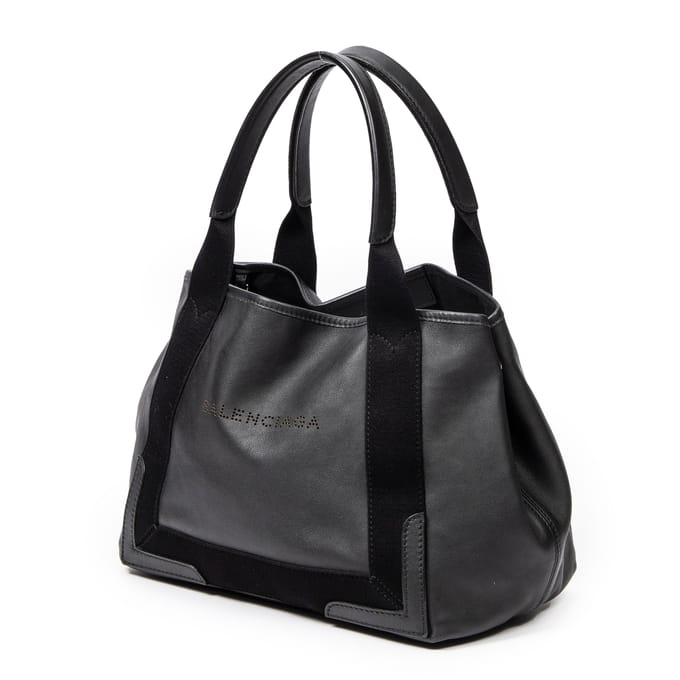 Small Navy Cabas Tote  Schoudertas