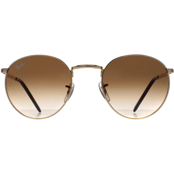 Ray-Ban Rond Unisex Goud Bruin Kleurverloop RB3637 Nieuw Rond