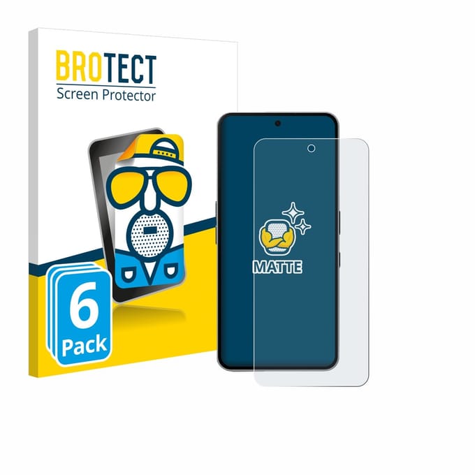 BROTECT - Screenprotector voor Nothing Phone (3a) Pro - Folie Beschermfolie matte 6 Stuks
