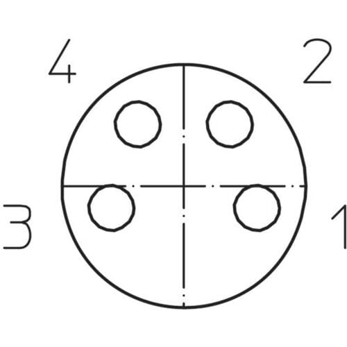 Lutronic 1049 Sensor/actuator connector, geassembleerd M8 Aantal polen (sensoren): 4 Koppeling, haaks 2.00 m 1 stuk(s)