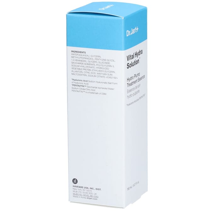 Dr.Jart+ Vital Hydra Solution Hydro Plump Traitement Essence 150 ml MAGASIN AUTHENTIQUE white