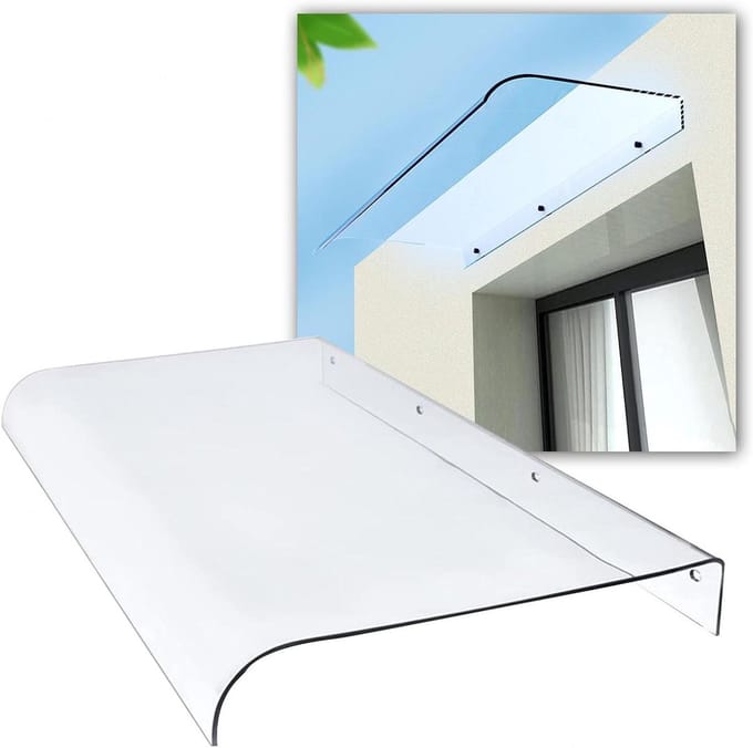 Terras Overkapping - Regenbescherming - Buiten Leven - Hoge Stabiliteit - 40x110cm - Transparant