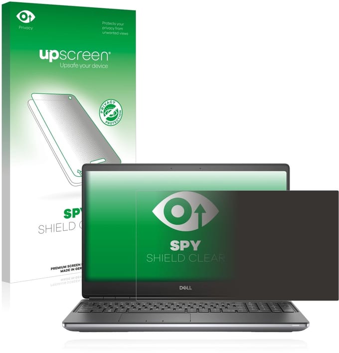 upscreen - privacy screenprotector voor Dell Precision 7560 - Folie Beschermfolie Blauwlichtfilter