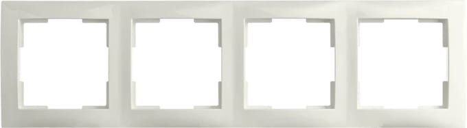 ION industries E1 afdekraam 4-voudig alpin wit glanzend (80.302.414)