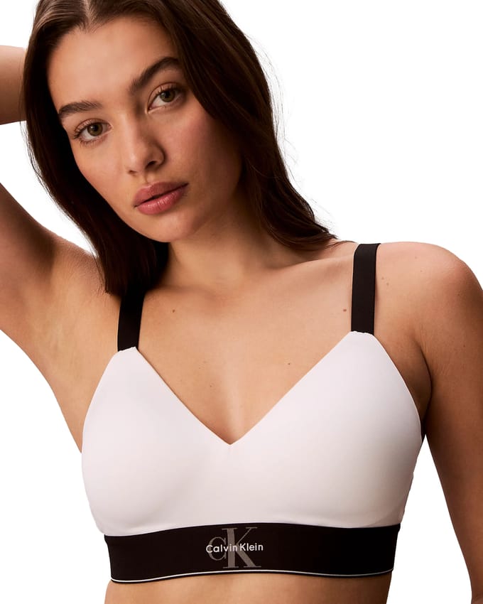 Slim fit bralette met logo-stitching