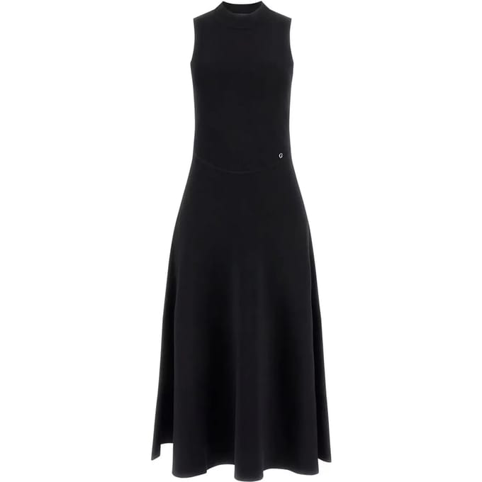 Guess Cassandra Lange Jurk Zwart M Vrouw