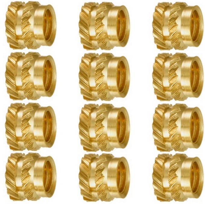 M3 Messing schroefdraad Insert diepte 6 mm diameter 4,5 mm - 3D model schroefdraad - 20 stuks