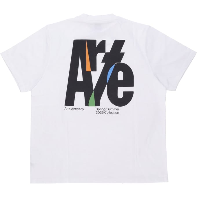 Mannen T-shirt Big Logo Back Tee White