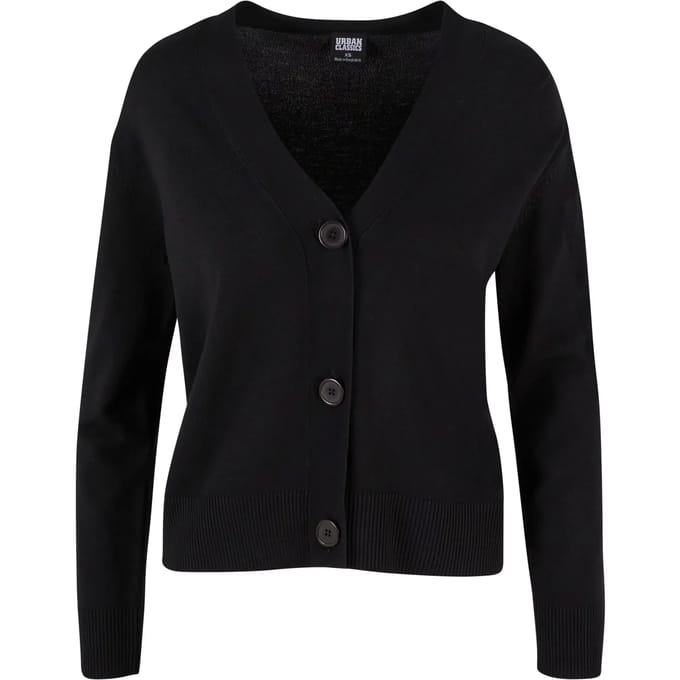 Urban Classics - Knitted Cardigan - S - Zwart