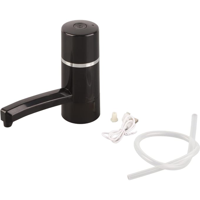 1x Draadloze Oplaadbare Fles Drinkwater Elektrische Pomp Draagbare Dispenser USB (Zwart) black