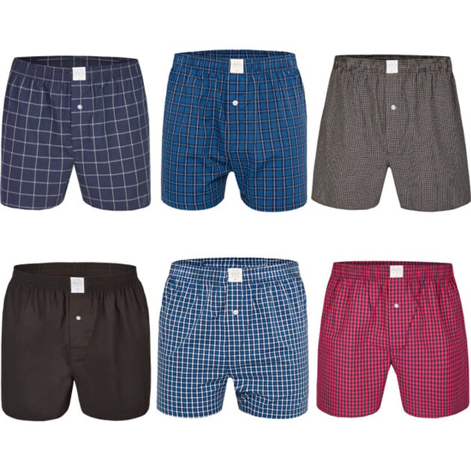 MG-1 Wijde Boxershorts Heren 6-Pack Multipack D905 - Maat M