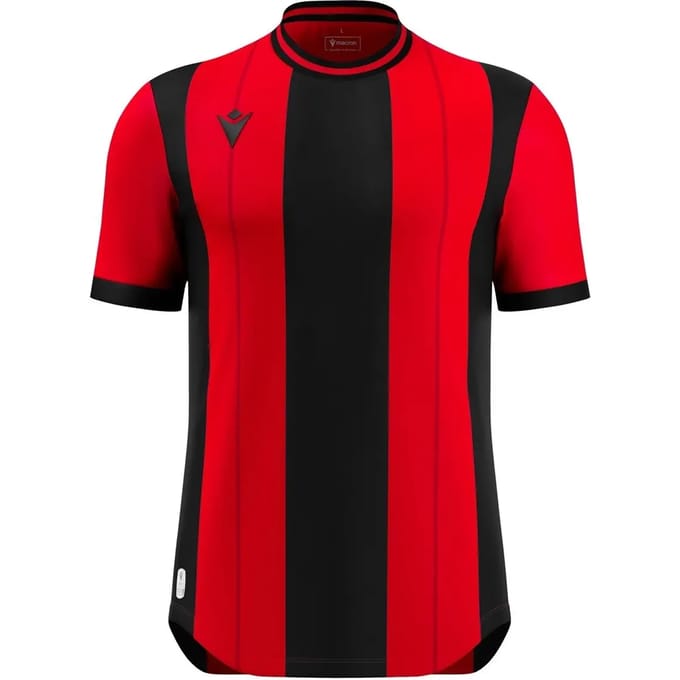 Macron Propus Eco Shirt Korte Mouw Heren - Rood / Zwart | Maat: S