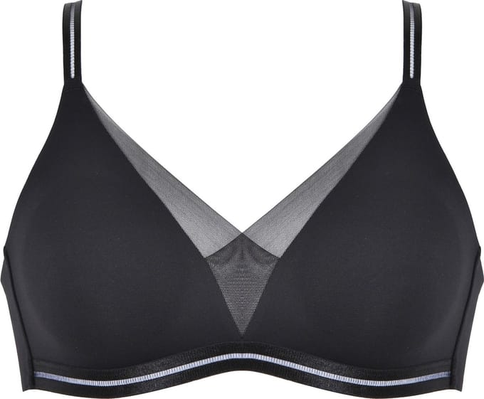 Naturana - Soft bh met mesh detail - 5658 - Zwart - 80B