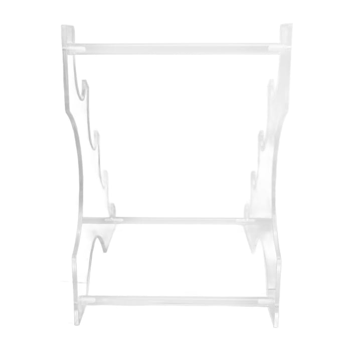 Support de sabre laser de bureau en acrylique 4 niveaux Support de sabre laser Râtelier d'exposition pour épées Transparent white