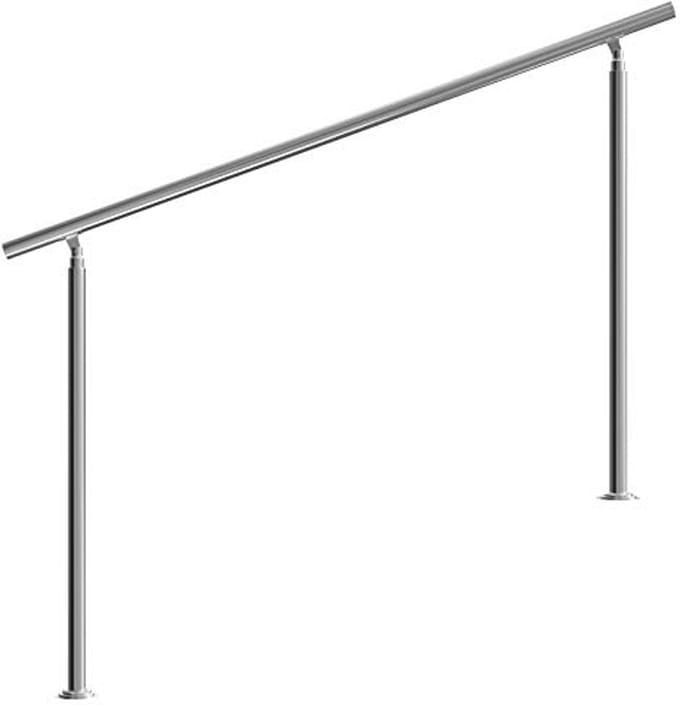 Trapleuning RVS - Veiligheidsleuning 160 cm - Balustrade zonder spijlen