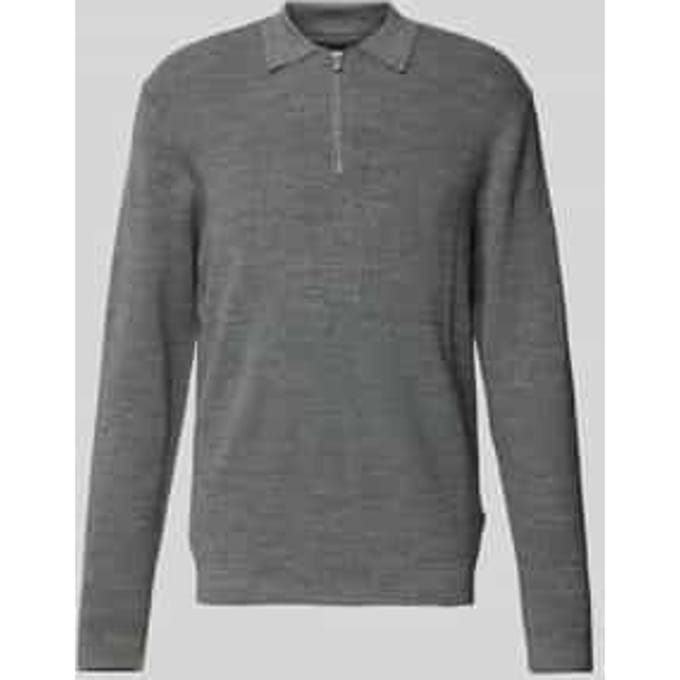 Gebreide pullover met polokraag