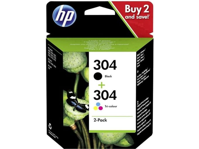 Inktcartridge hp 3jb05ae 304 zwart + kleur