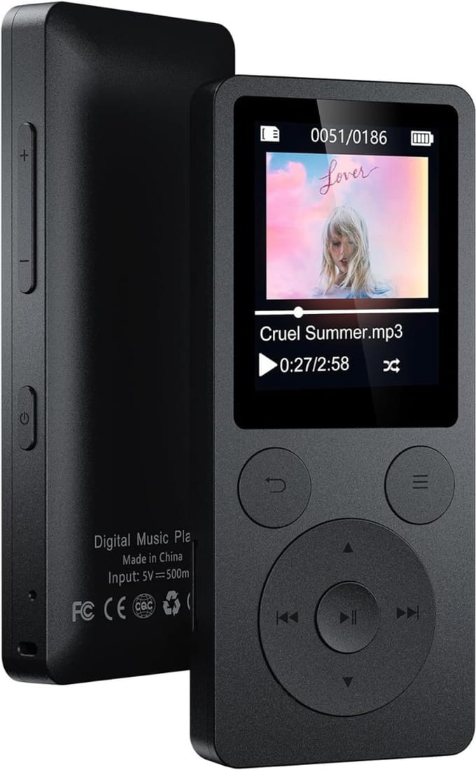 MP3 Speler Bluetooth - FM-Radio - Zwart