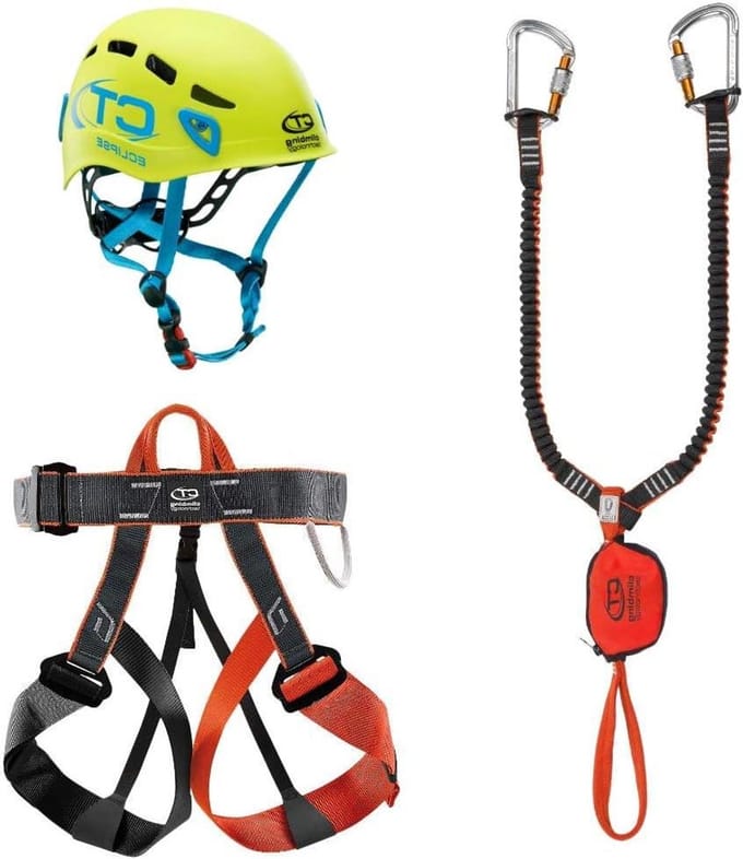 Klimset - Veiligheidsset - Outdoor avontuur - Compleet met helm - Universele maat - Multicolor