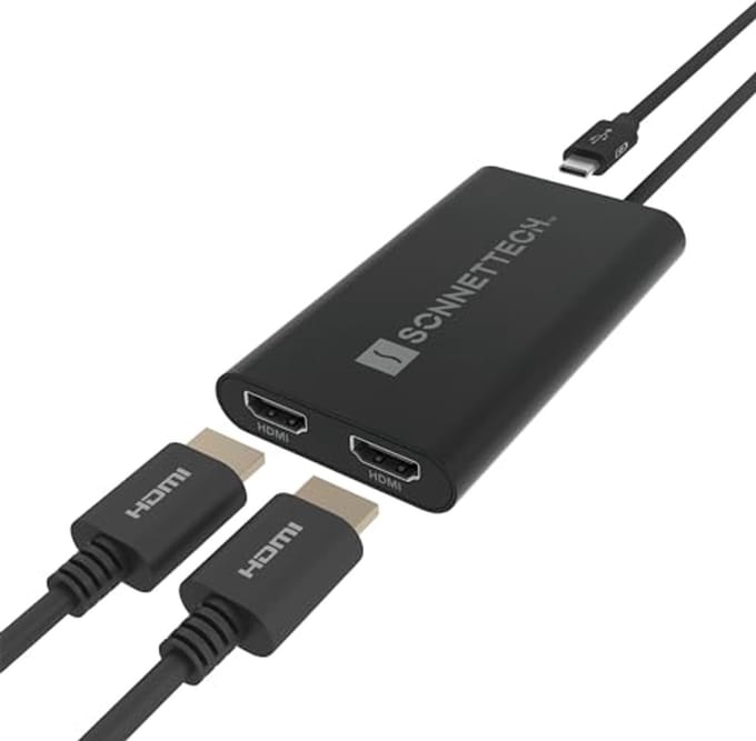 Sonnet Displaylink USB-C Dual HDMI Adapter - Apple adapter