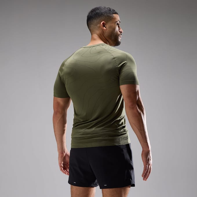 MP Heren Velocity Ultra Seamless T-Shirt - Dusty Olive - S