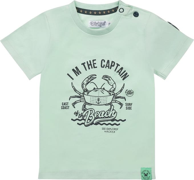 Dirkje - Jongens Shirt - Light Green - Maat 56