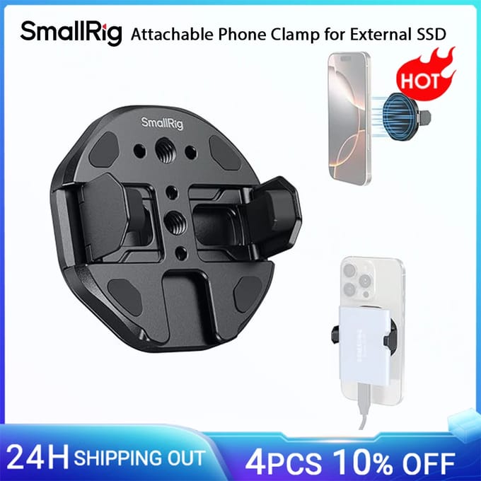 SmallRig SSD magnetische telefoonbeugel SSD-houder met Magsafe, 45-70 mm voor Samsung T3/T5, voor SanDisk, voor iPhone -5157