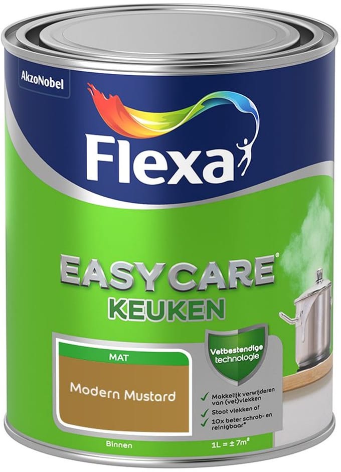 Flexa - Easycare Keuken - Modern Mustard - Mengverf - 1 L