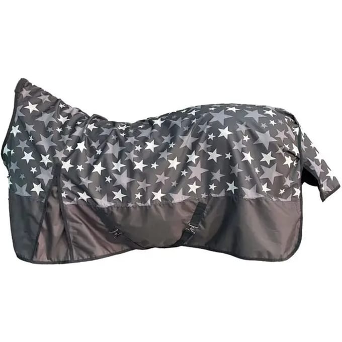 Hoge kraag paardendeken HKM Cleveland Karo 600D