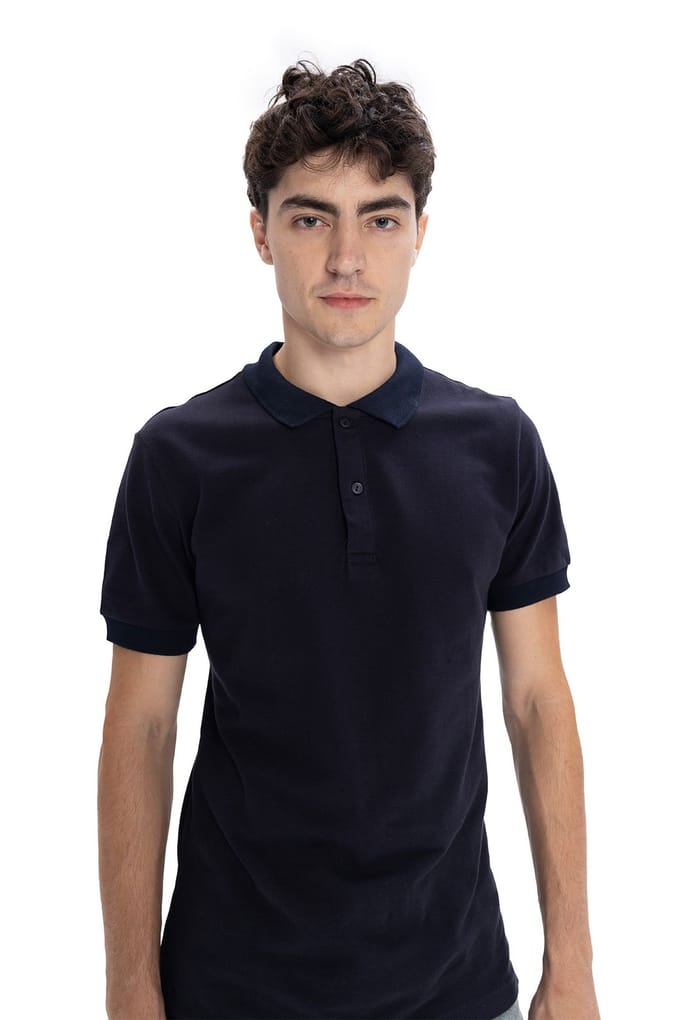 Polokraag Knop T-Shirt