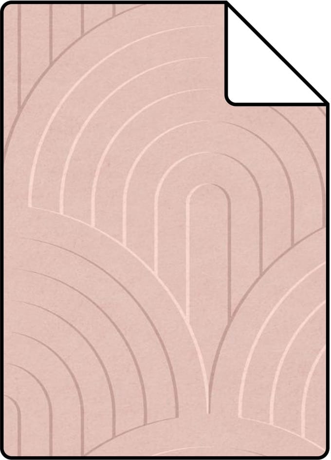 Proefstaal ESTAhome behang 3D-motief roze - 26.5 x 21 cm - 131108-S