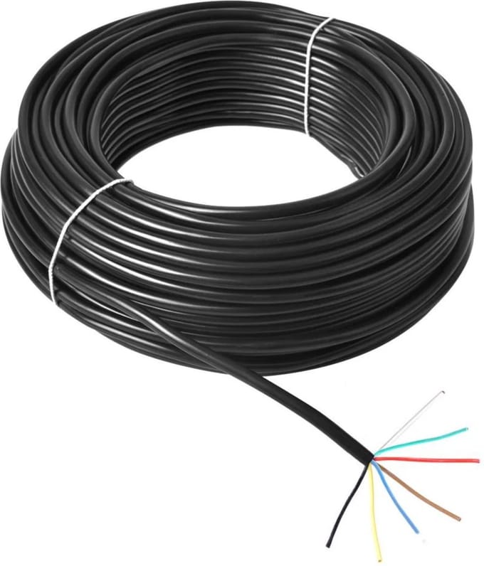 ProPlus Aanhangwagenkabel - 7-polig - 7 x 1,5 mm² - PVC - Zwart - Prijs per meter