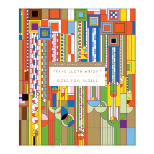 Frank Lloyd Wright Saguaro Cactus And Forms Foil Stamped 1000 Piece Puzzle - Galison