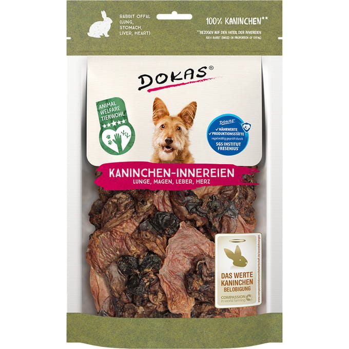 100g Dokas Konijnen orgaanvlees hondensnacks