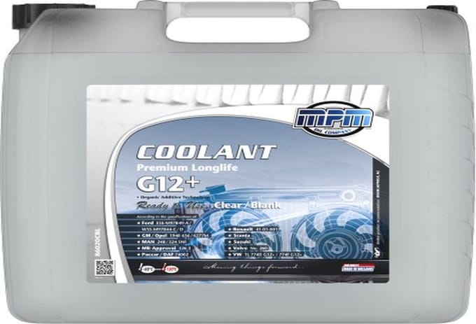 MPM koelvloeistof G12+ blank -40°C - 20 Liter