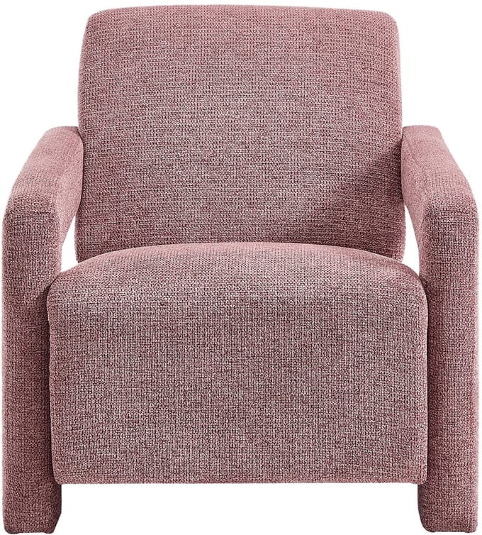 Vente-unique Fauteuil van rood getextureerd textiel ISPARTA