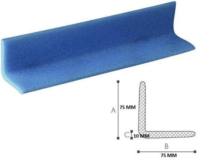 Specipack Schuimprofiel L-vorm 75 mm x 75 mm x 10 mm doos met 105 stuks