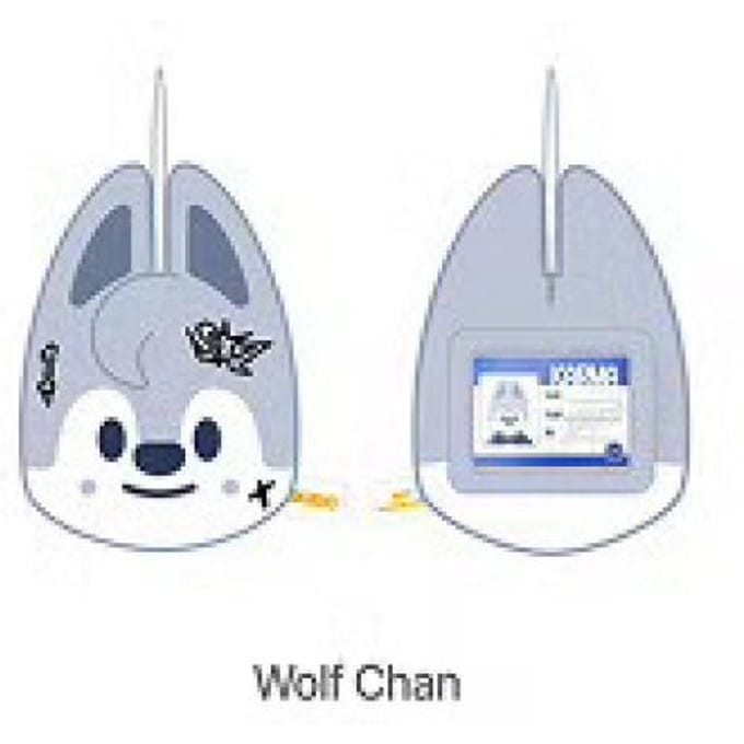 Stray Kids  POP-UP store officiële merchandise SKZOO NAAMTAG Wolf chan white