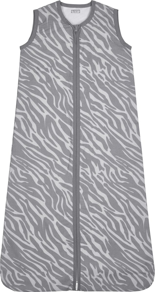 Meyco Zebra babyslaapzak - 70 cm - grijs