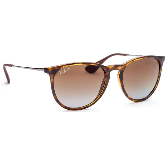Ray-Ban Zonnebril Erika 4171 710/T5 Schildpad & Gunmetal Bruin Verloop Gepolariseerd