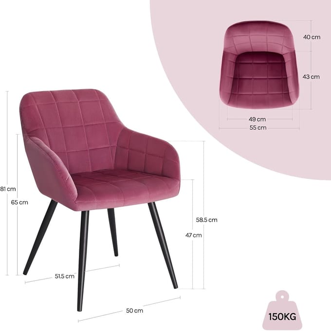 Eetkamerstoelen set van 6 – - Novihome