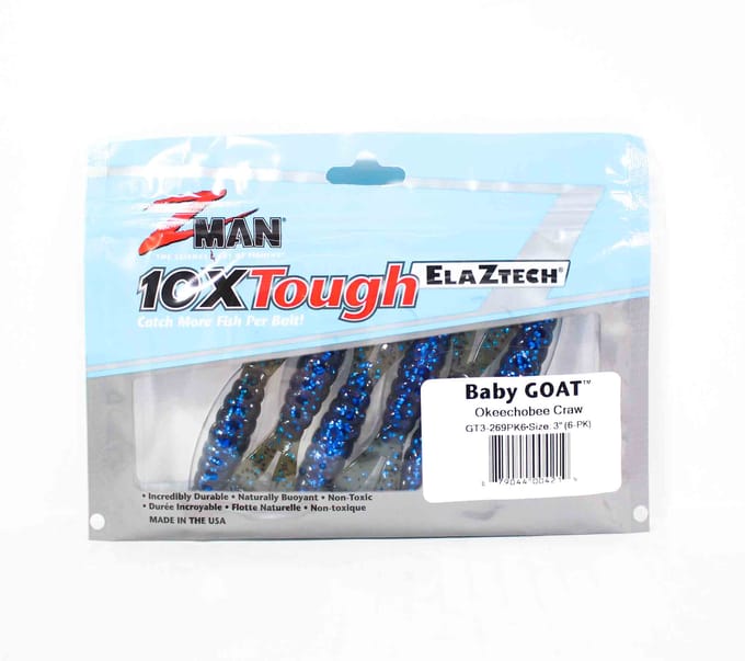 Zman Soft Lure Baby Geit 3 ​​Inch 6/Pack Okeechobee Craw (4219)