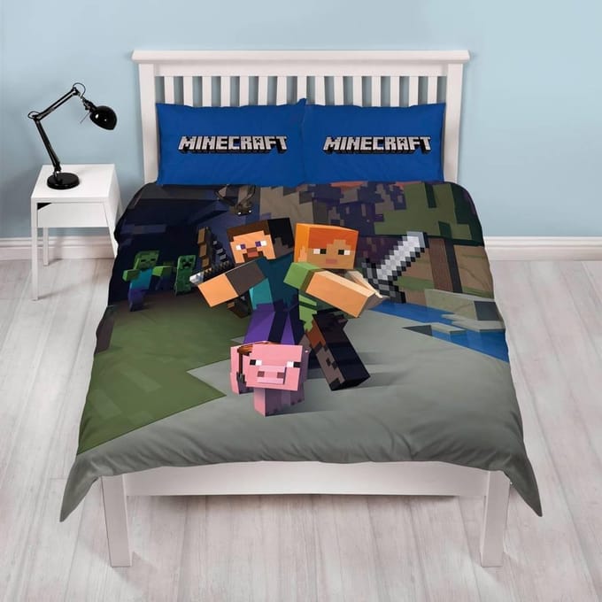 Minecraft Goodguys - Dekbedovertrek - Tweepersoons - 200 x 200 cm - Multi
