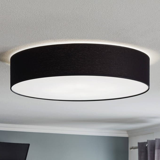 TK Lighting Plafondlamp Rondo, donkergrijs Ø 60 cm