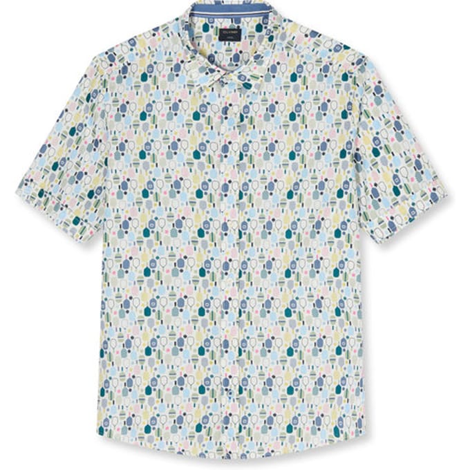 OLYMP Casual Overhemd, Regular Fit, Kent, Gebroken Wit