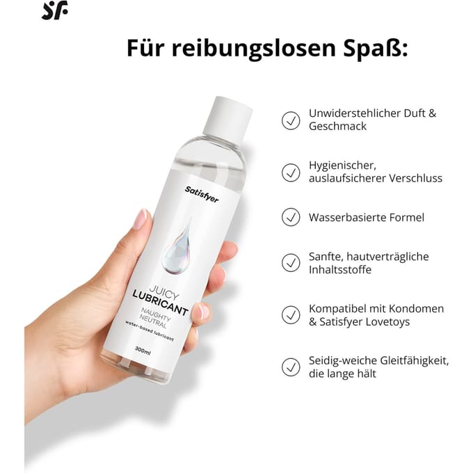 Satisfyer glijmiddel 300 ml | Glijmiddel op waterbasis | Glijmiddel met smaak