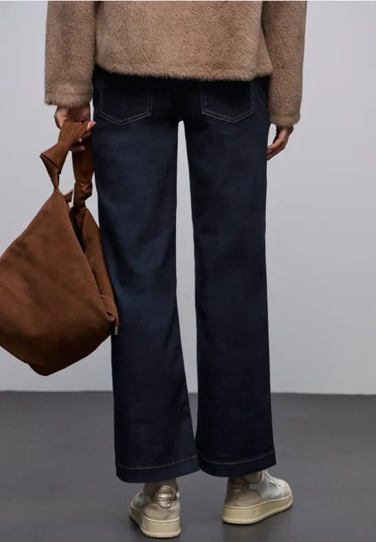 Uitgerolde Wide Legs jeans