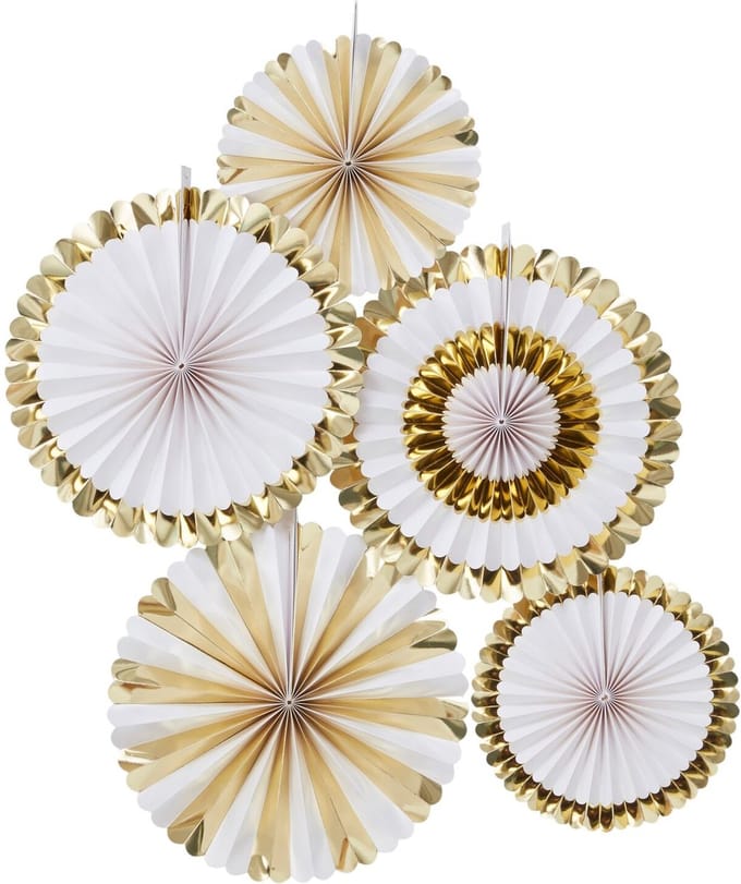 Ginger Ray - Ginger Ray - Oh Baby! - FAN decoratie (5 stuks)